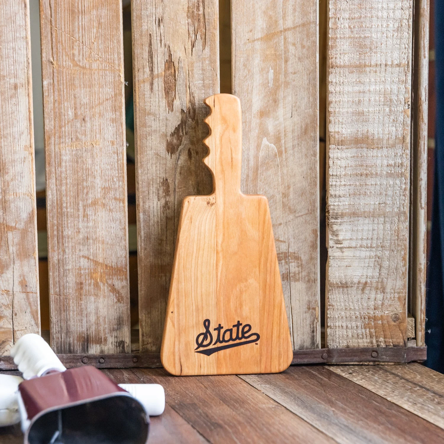 Cherry Cowbell Serving Board | State Script - Image 3