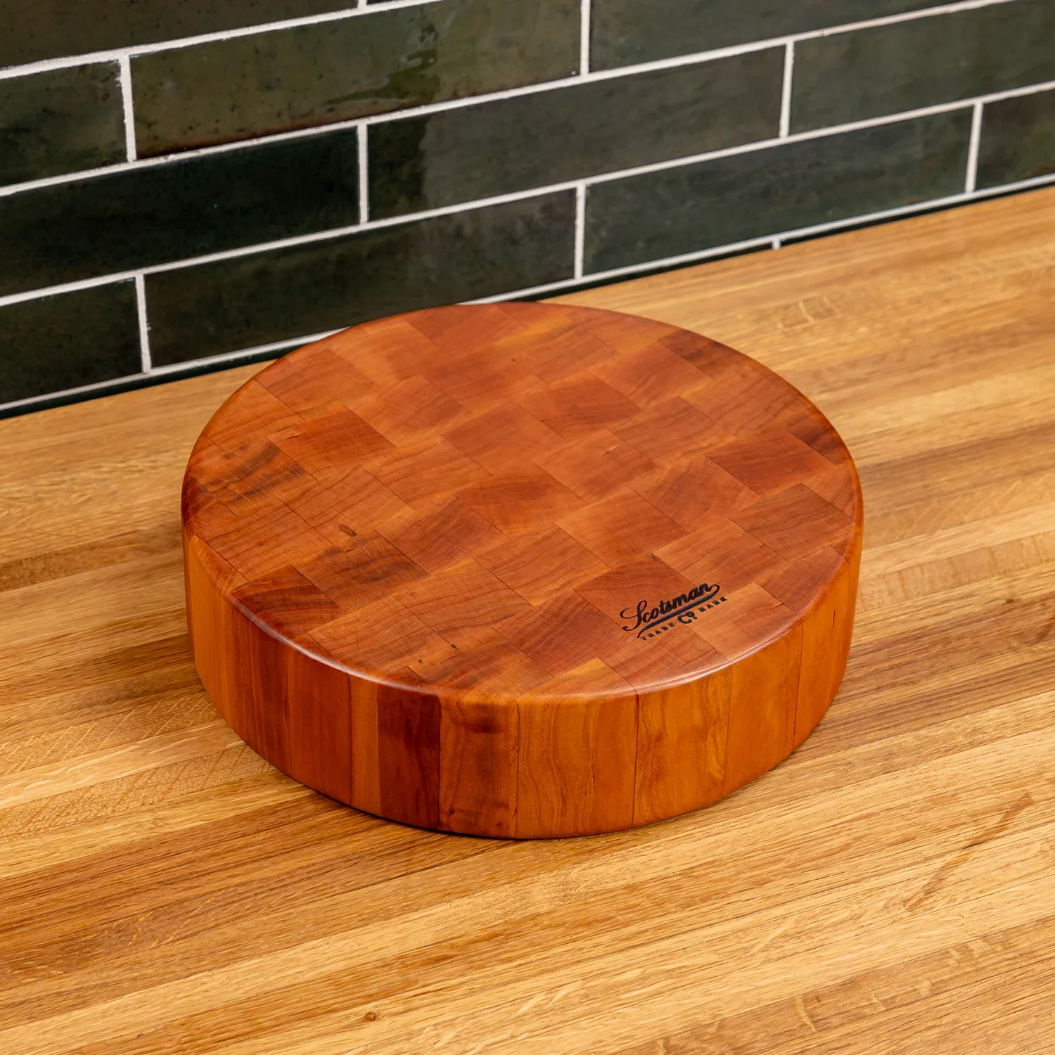 Cherry End Grain Round Butcher Block - Image 11