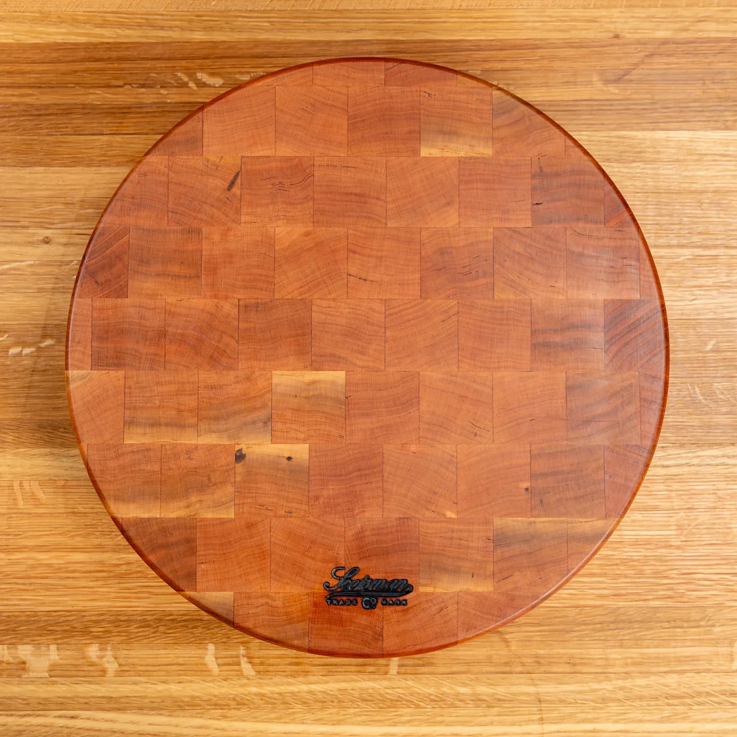 Cherry End Grain Round Butcher Block - Image 15