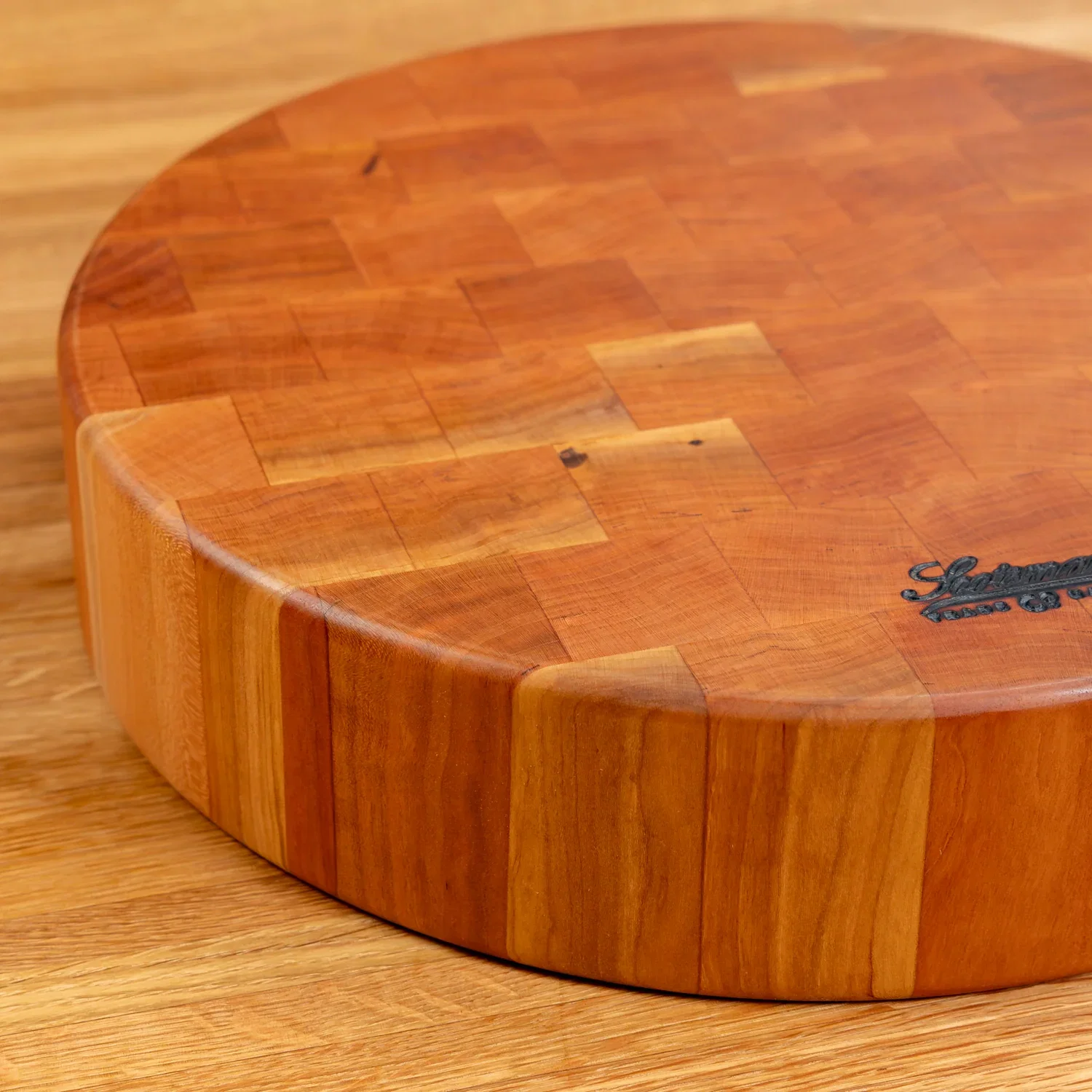 Cherry End Grain Round Butcher Block - Image 16