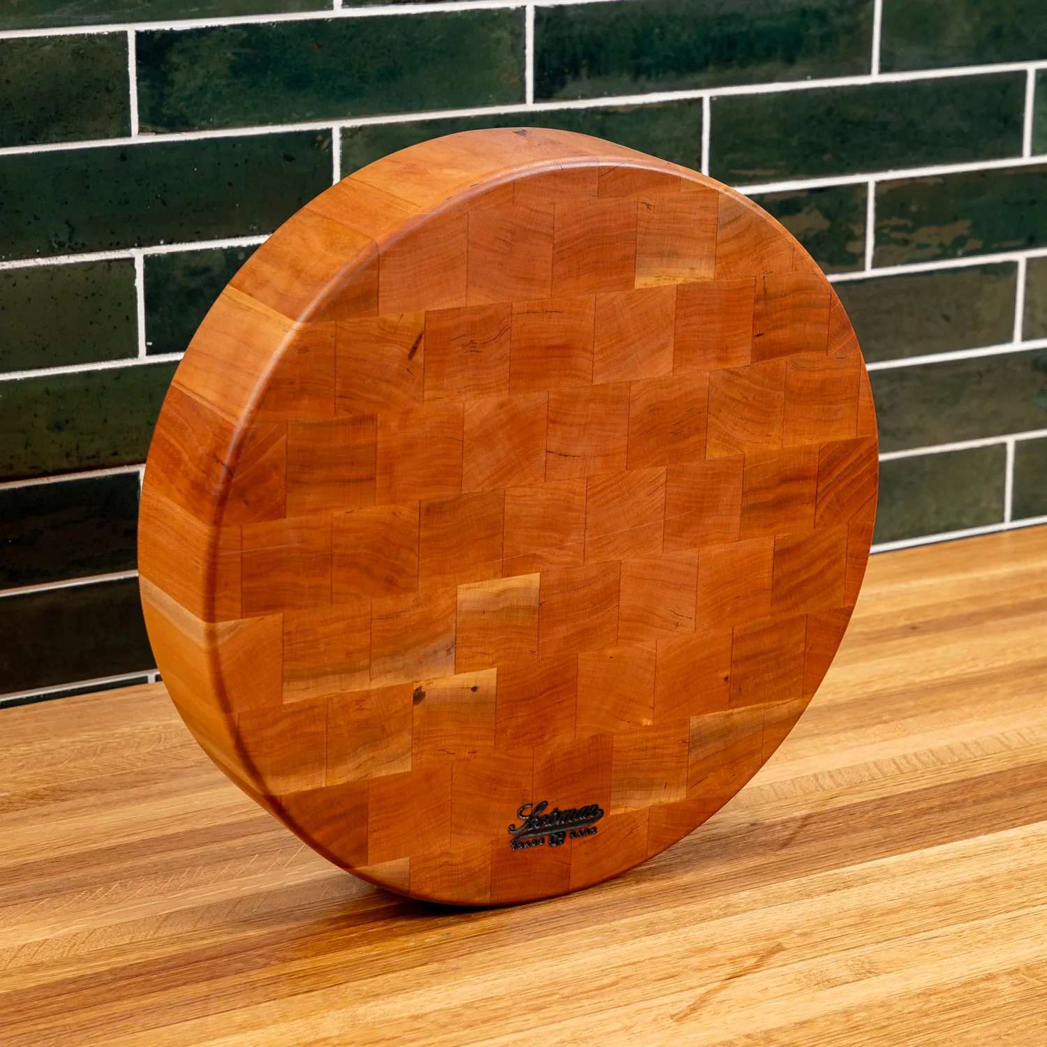 Cherry End Grain Round Butcher Block - Image 18