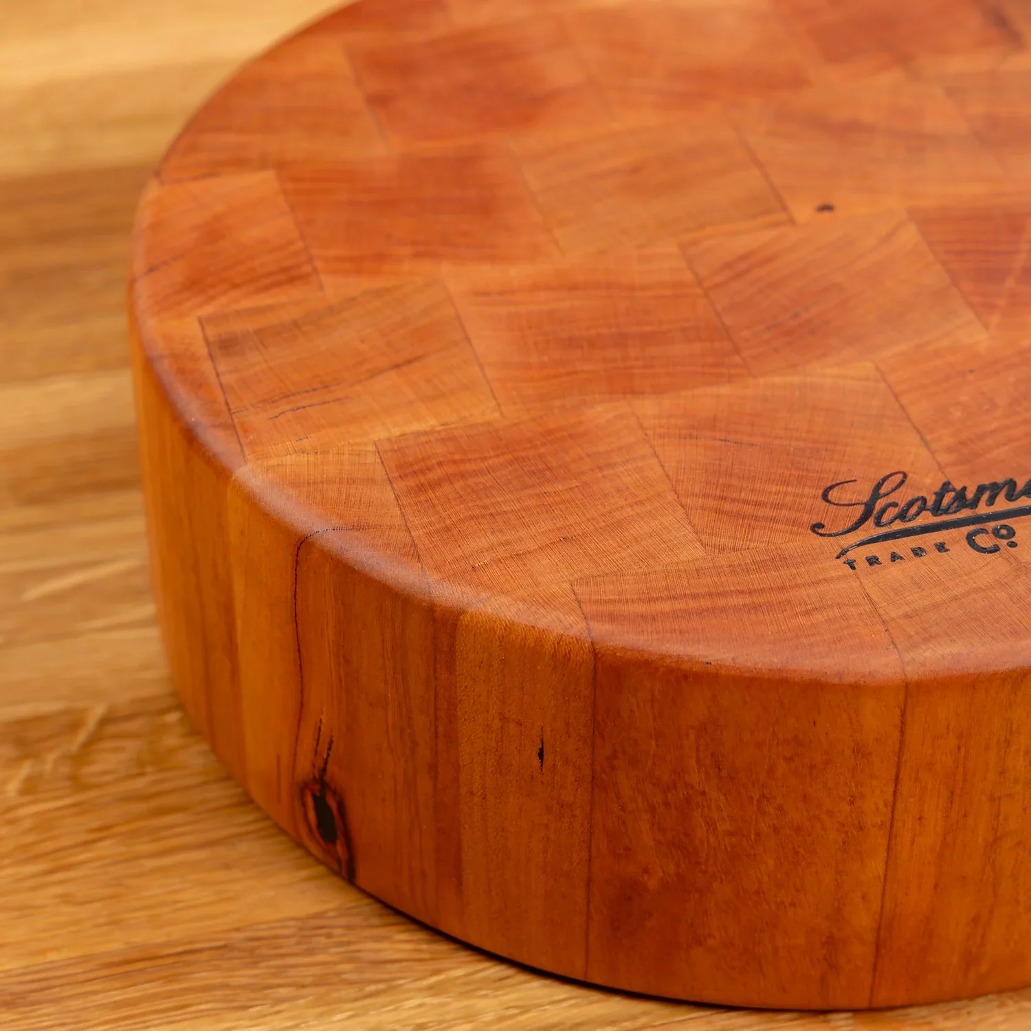 Cherry End Grain Round Butcher Block - Image 7