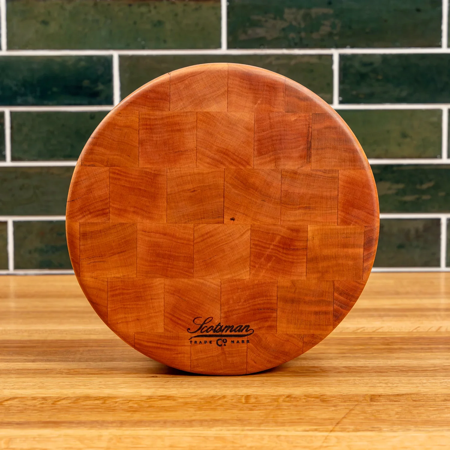 Cherry End Grain Round Butcher Block - Image 8