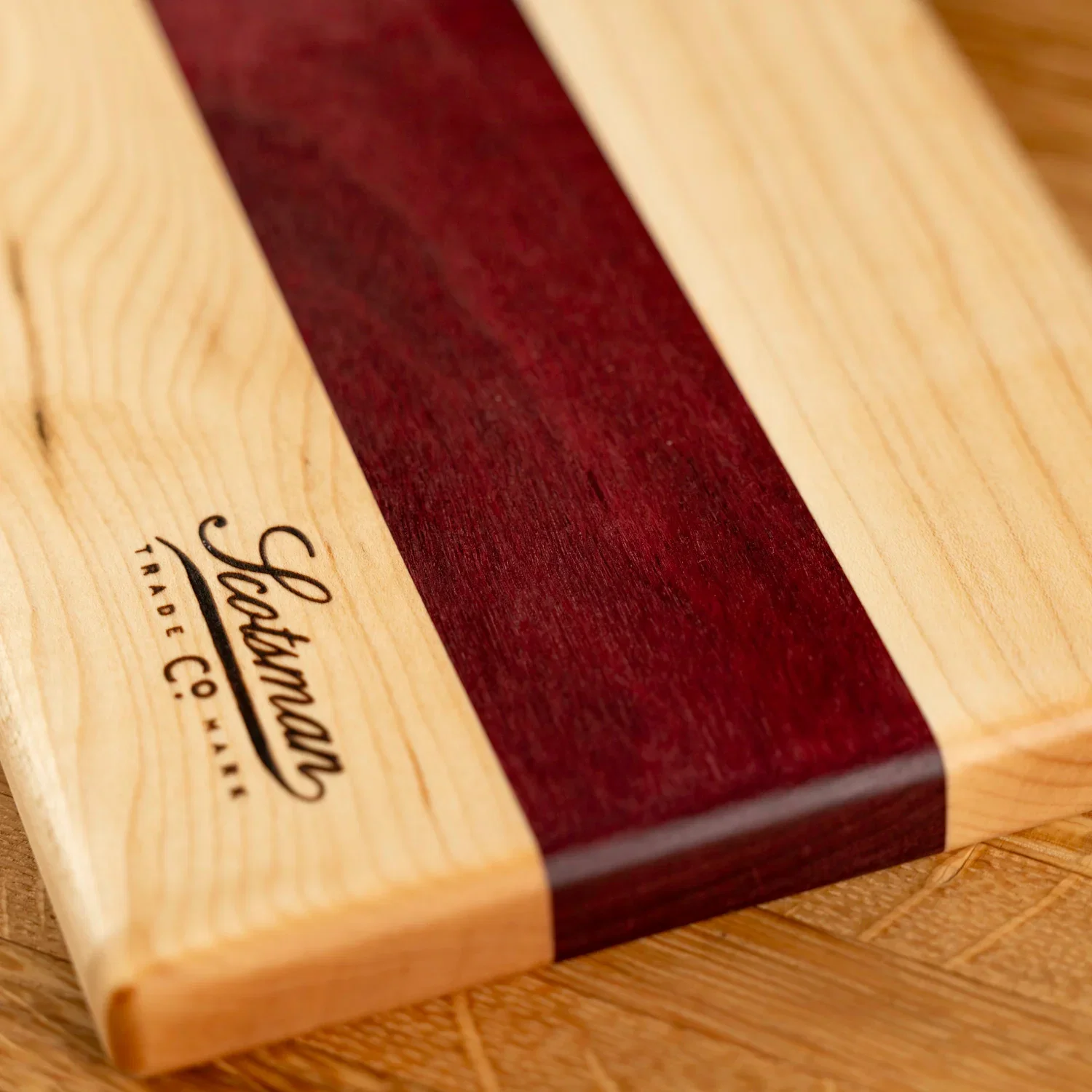 Maple and Purple Heart Serving Board - Image 3