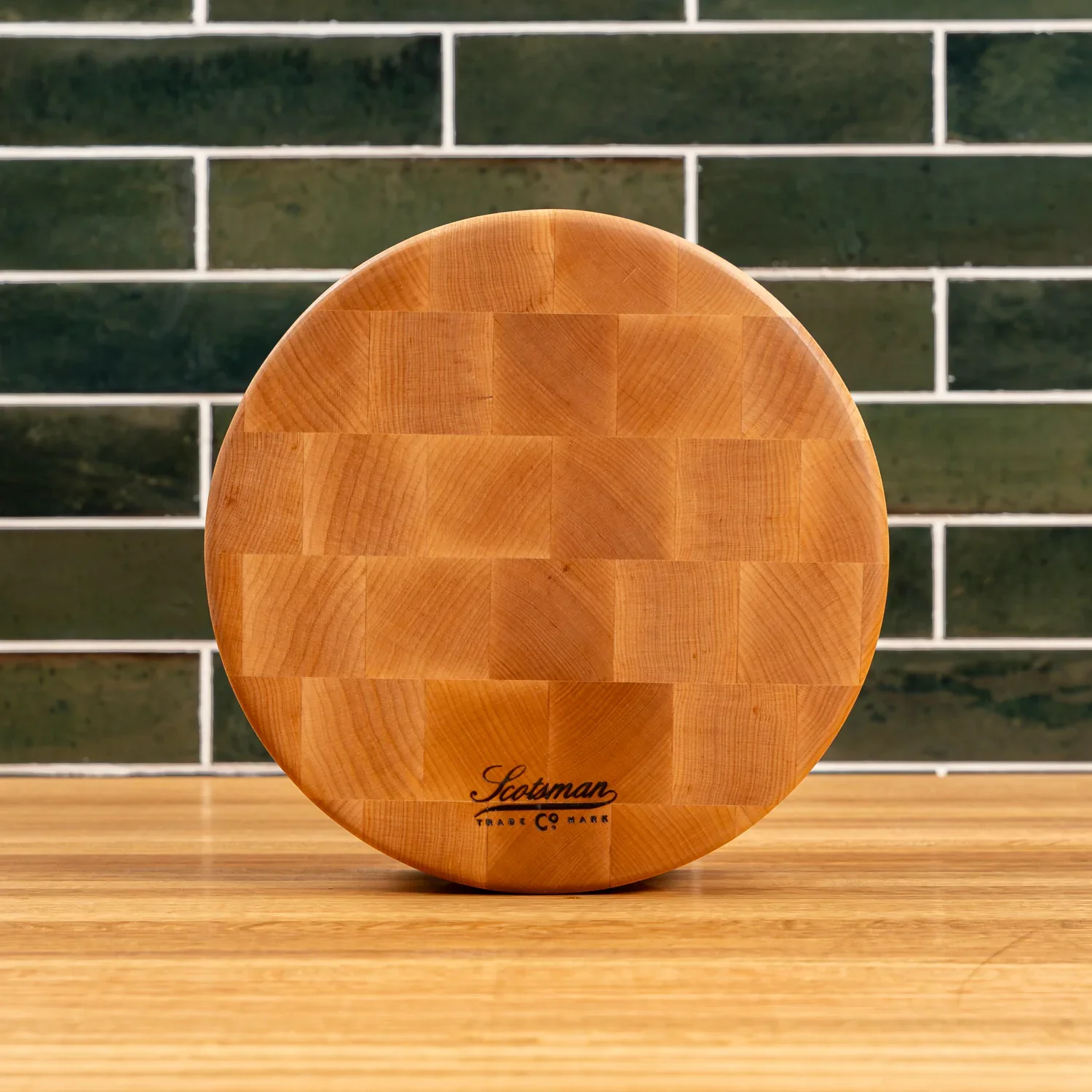Maple End Grain Round Butcher Block - Image 3