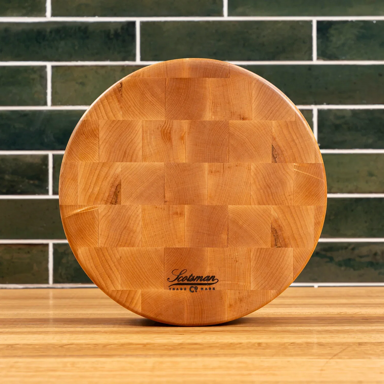 Maple End Grain Round Butcher Block - Image 6