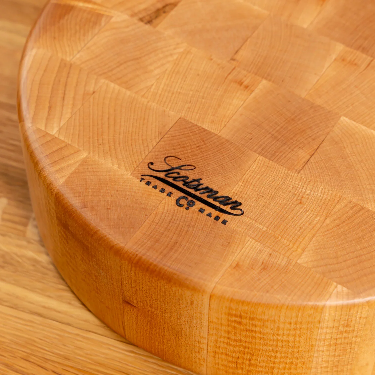 Maple End Grain Round Butcher Block - Image 8