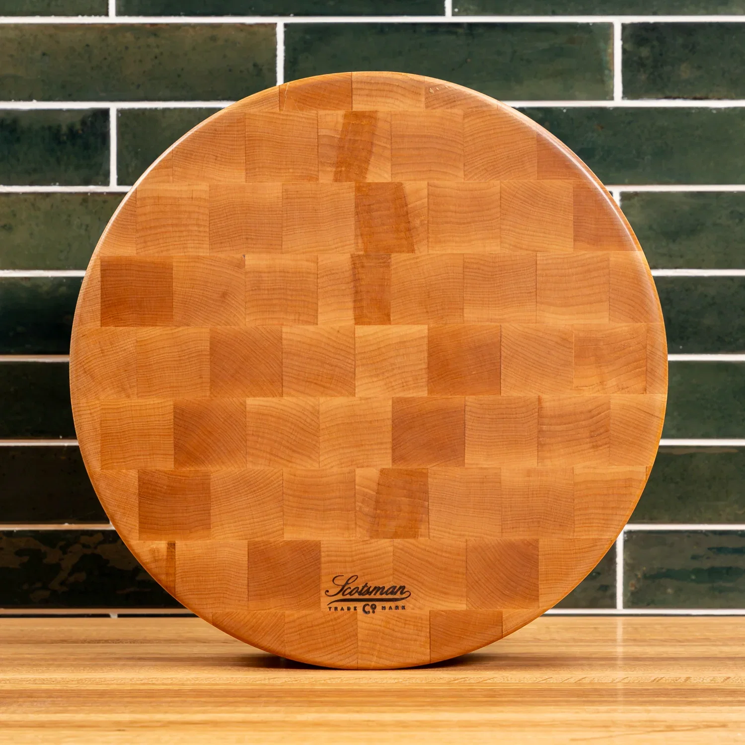 Maple End Grain Round Butcher Block - Image 9