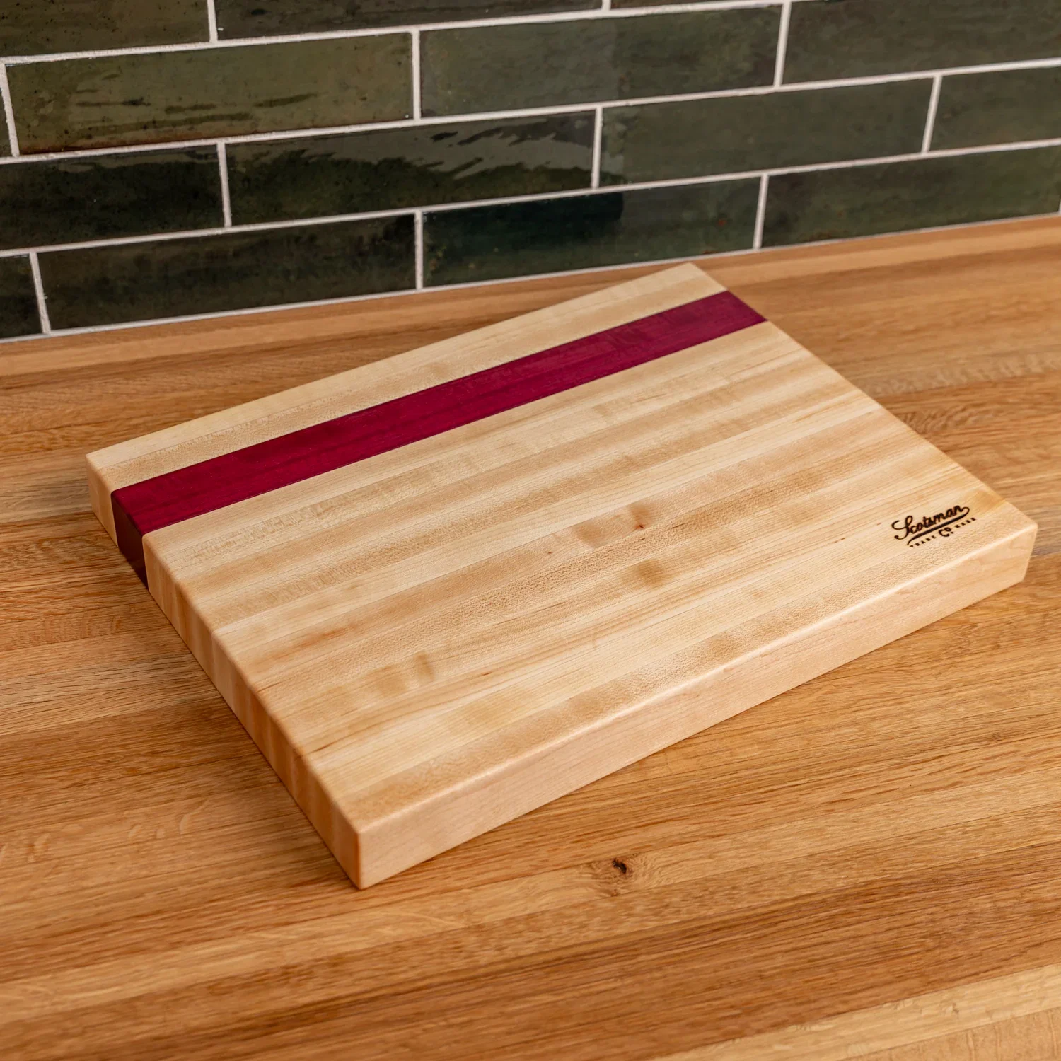 Maple & Purple Heart Butcher Block - Image 3