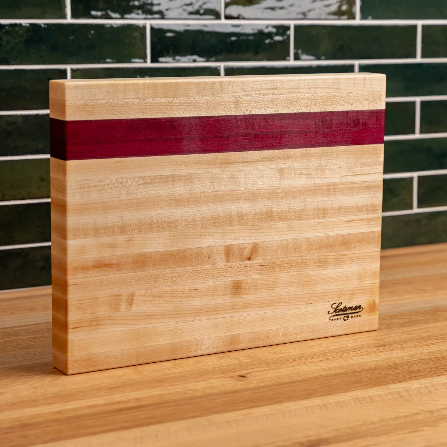 Maple & Purple Heart Butcher Block - Image 7