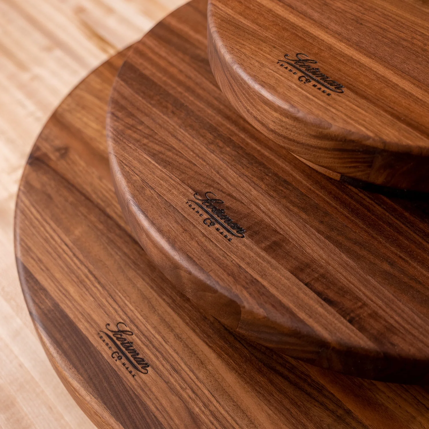 Scotsman Co. Walnut Lazy Susan - Image 3