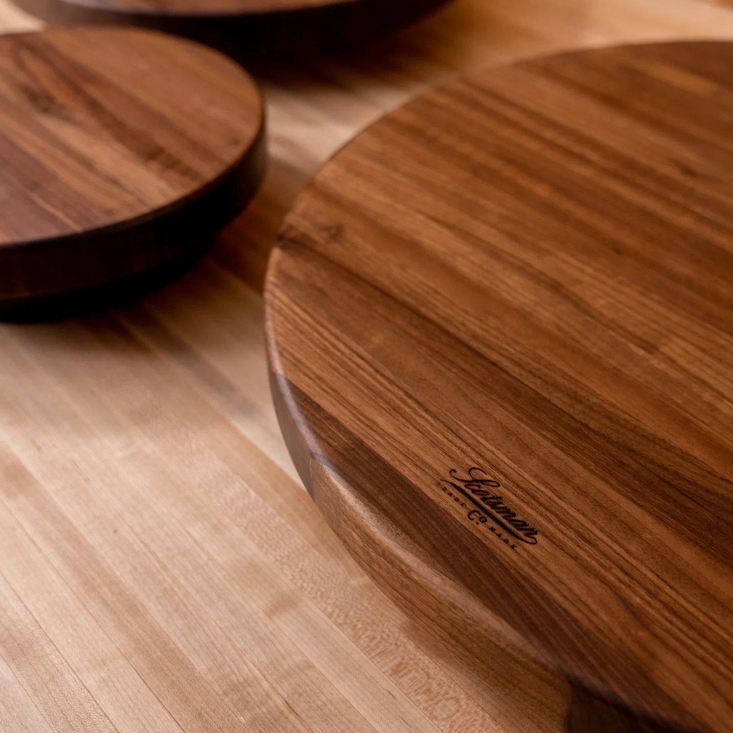 Scotsman Co. Walnut Lazy Susan - Image 4