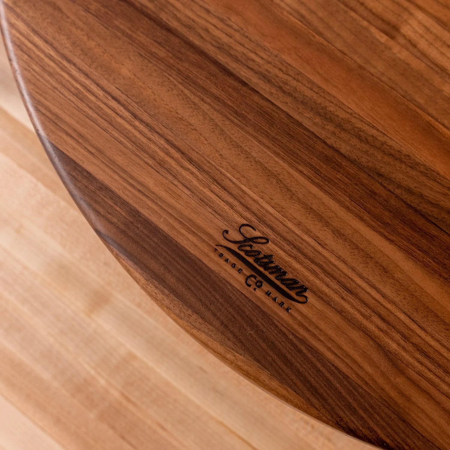 Scotsman Co. Walnut Lazy Susan - Image 5