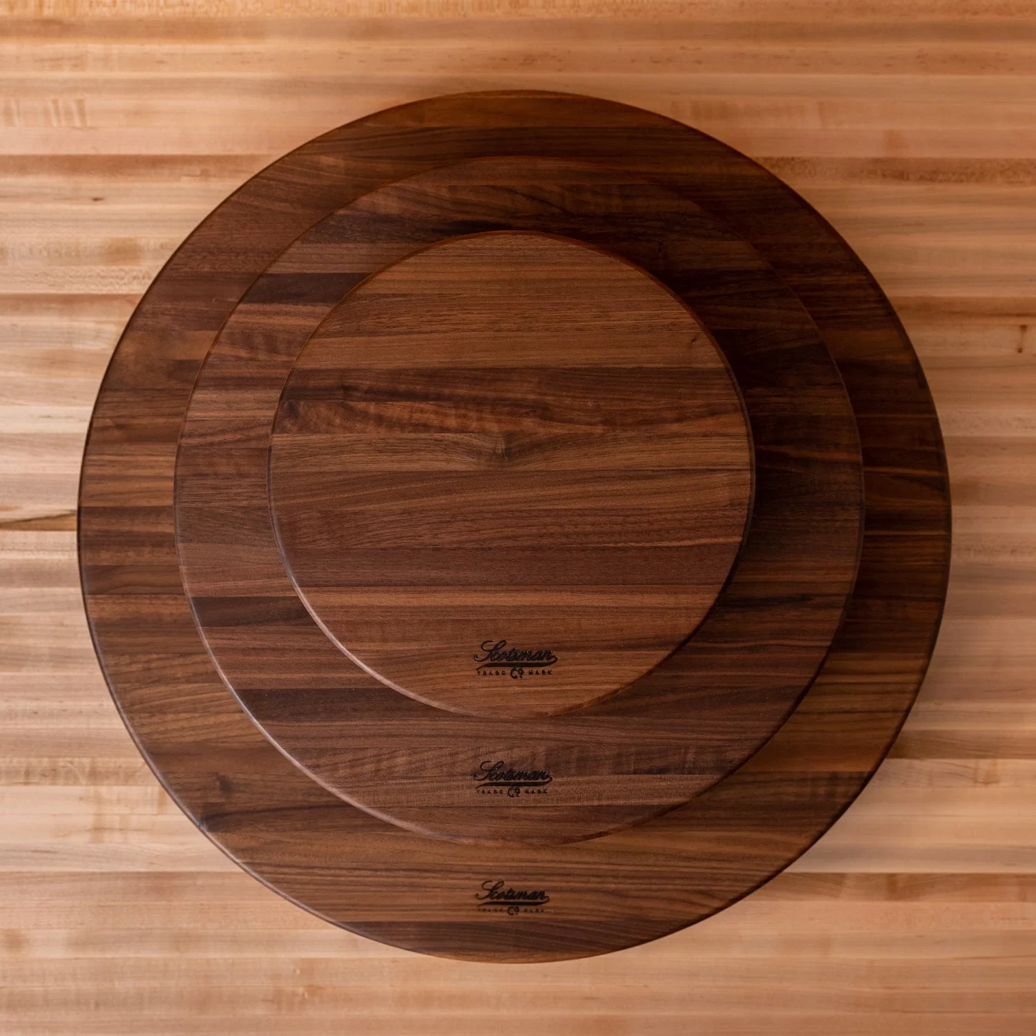 Scotsman Co. Walnut Lazy Susan - Image 6