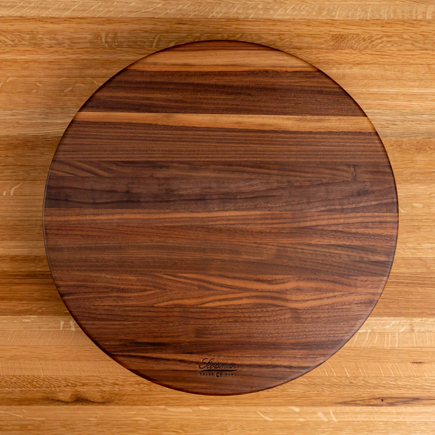 Scotsman Co. Walnut Lazy Susan - Image 9