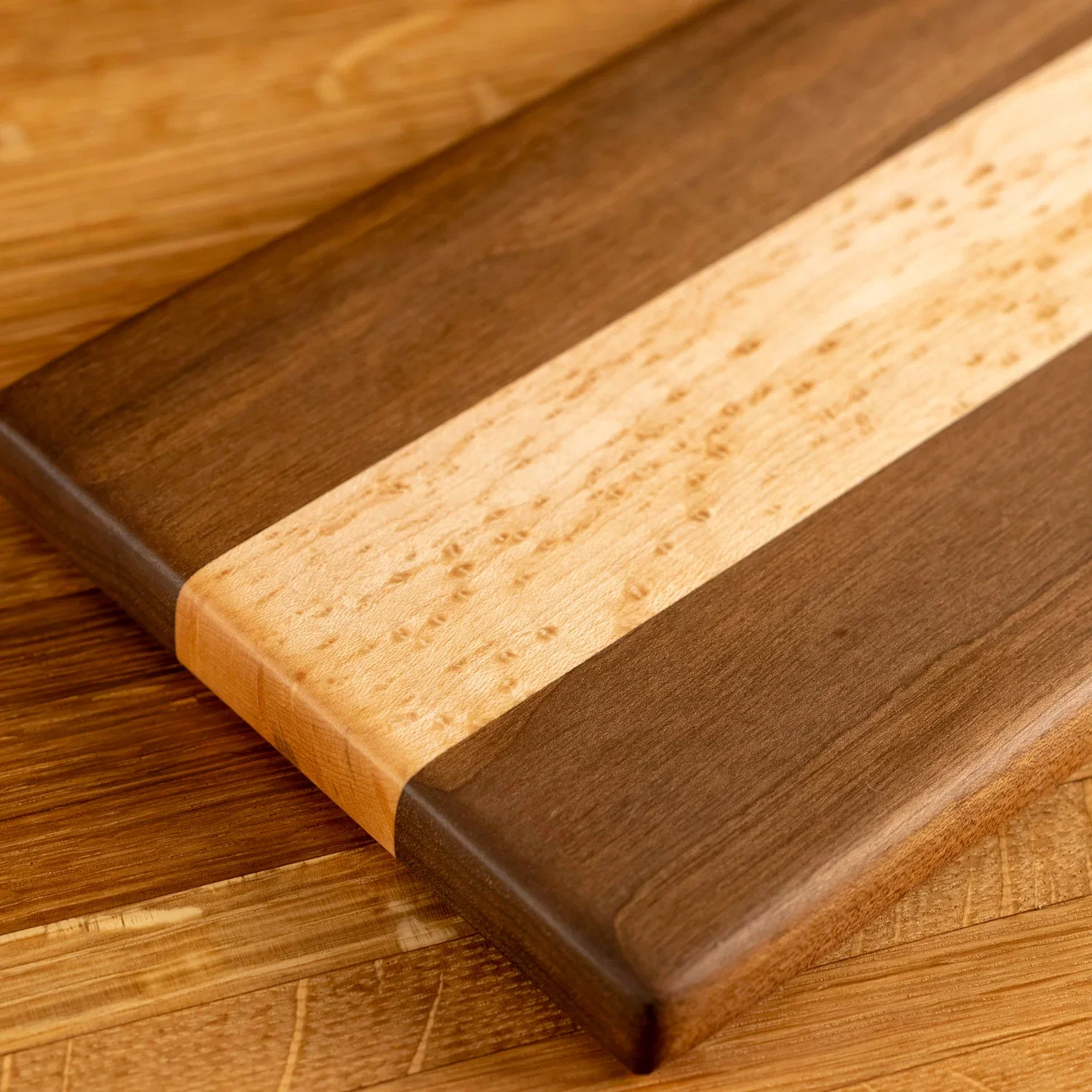 Walnut and Birdseye Maple Serving Board - Image 5