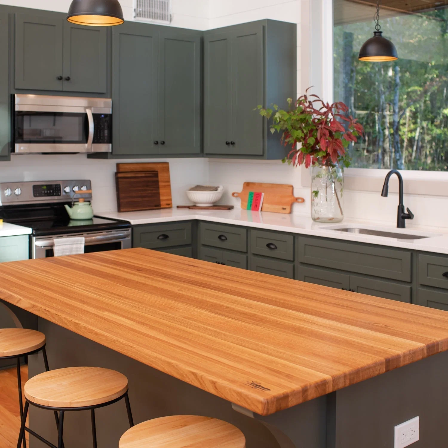 White Oak Island Top Polyurethane Finish - Image 3